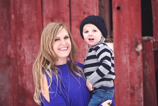 Mrs. Arsenault and Corbin Mrs. Arsenault and Corbin