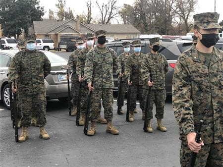 MCJROTC at the Cowboy Christmas Parade 12/4/2021